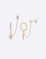 Radiant Crystal Hoops